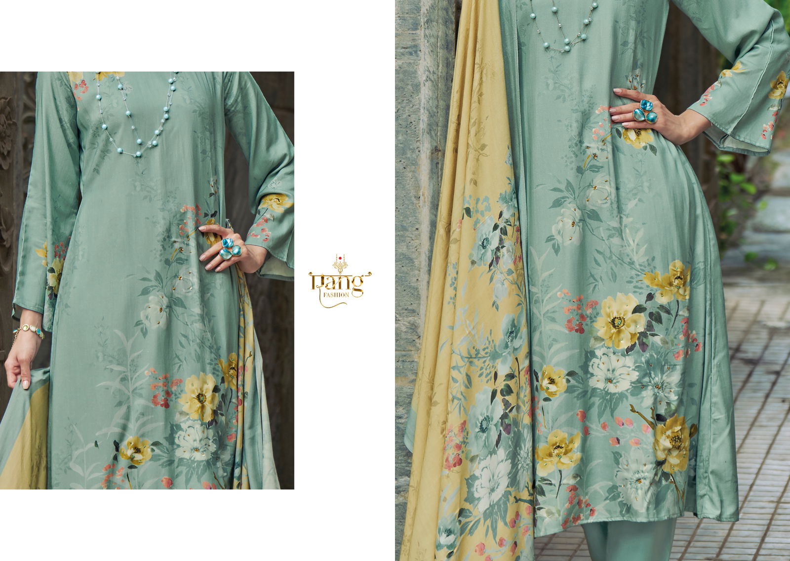 Venetien By Rang Shimmer Digital Printed Suits Wholesale Market In Surat